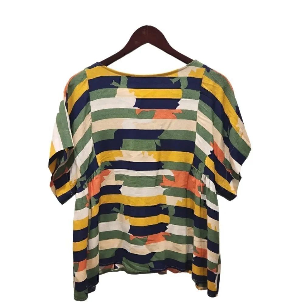 Anthropologie Maeve Mila Top Striped Dolman Sleeve Small - Picture 4 of 7